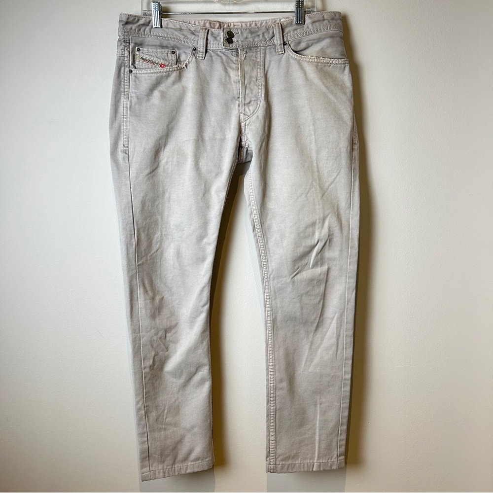 Vintage Diesel Viker-R-Box Grey Chinos Pants Jeans W 33 Button Fly